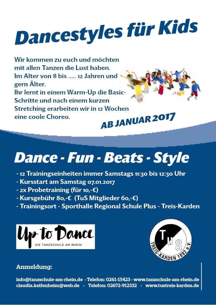 Flyer Dance for Kids Back