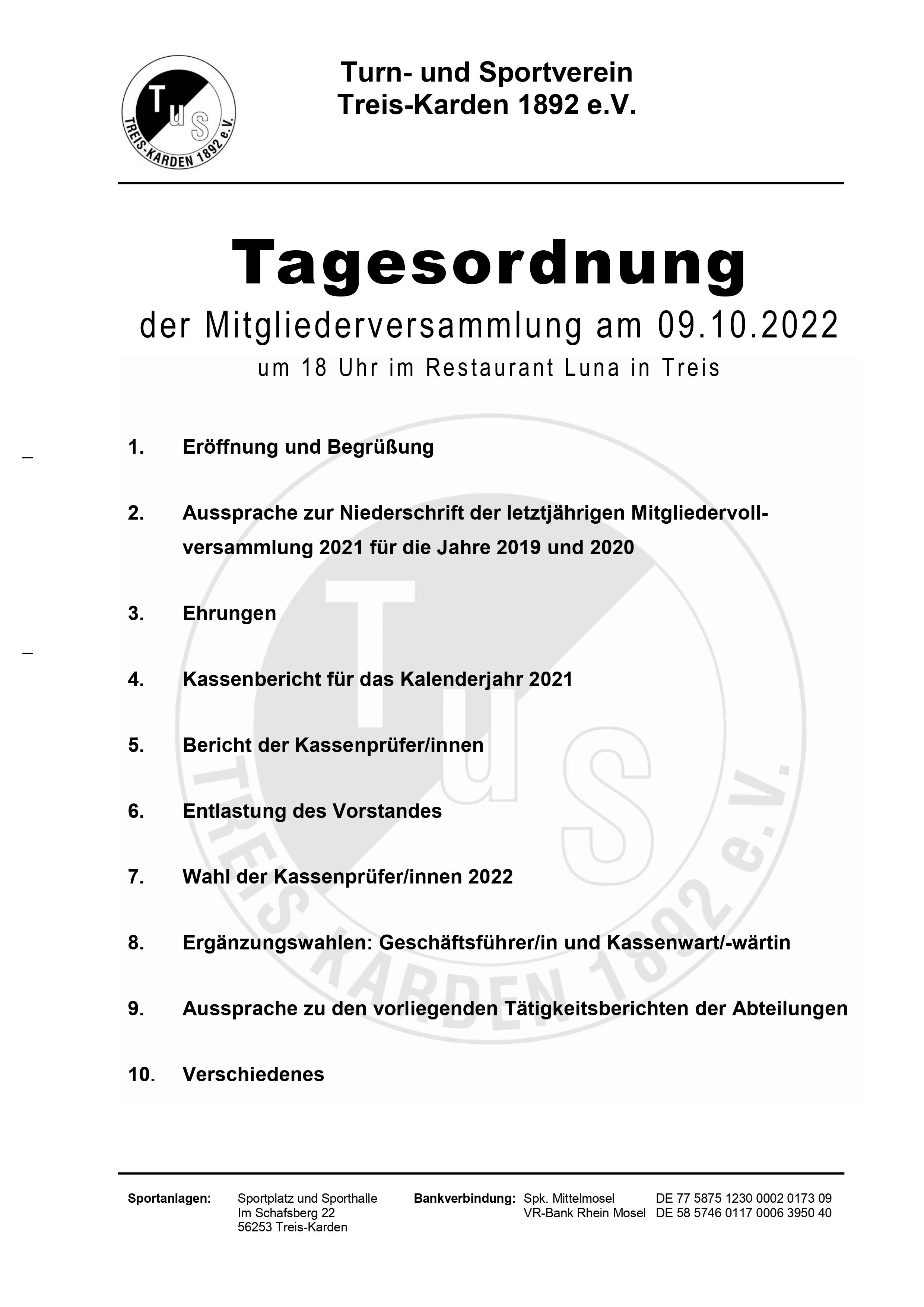 220920 Tagesordnung JHV 22 Aushang